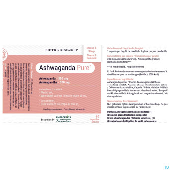 Ashwagandha pure    caps 60