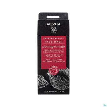 Apivita express beauty face mask pomegr.rad.&revit