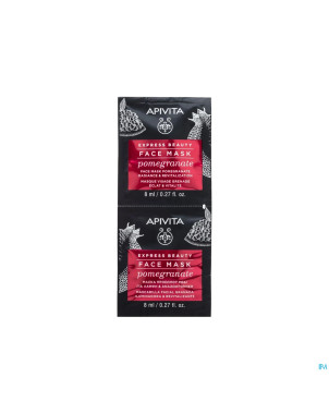 Apivita express beauty face mask pomegr.rad.&revit