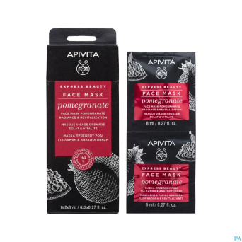 Apivita express beauty face mask pomegr.rad.&revit