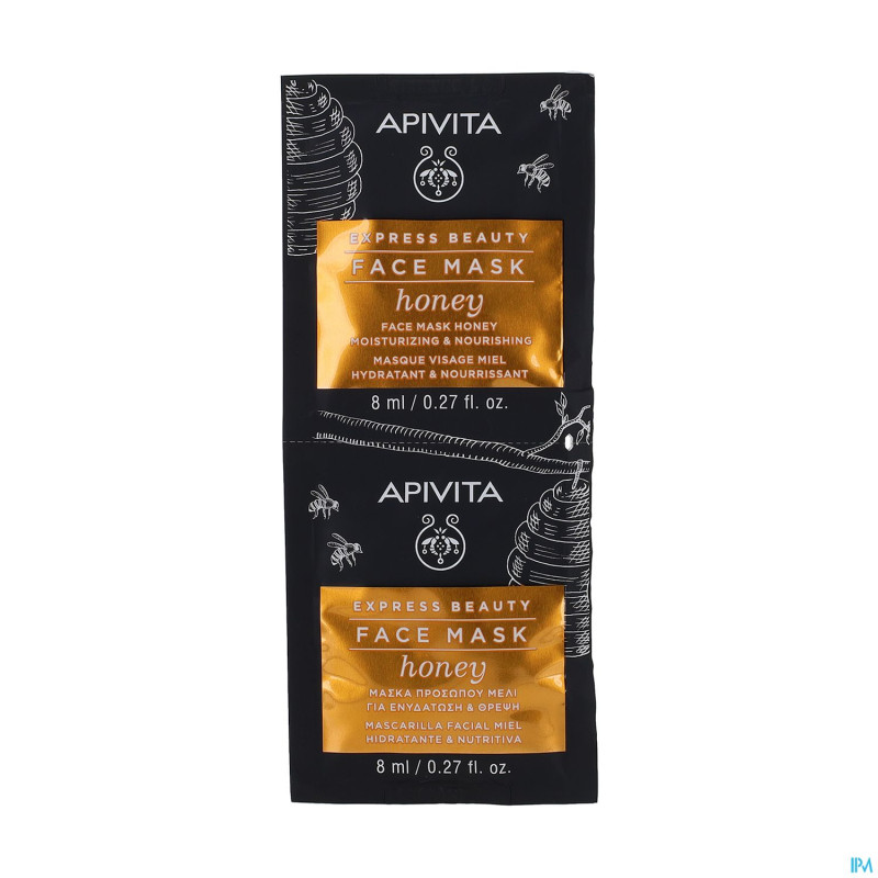 Apivita express beauty face mask honey mois.&nour.