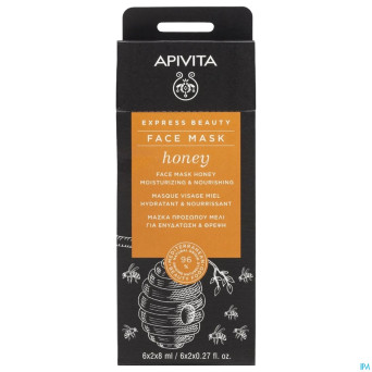 Apivita express beauty face mask honey mois.&nour.