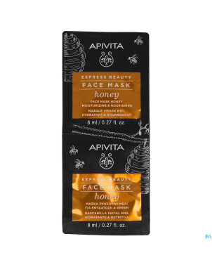 Apivita express beauty face mask honey mois.&nour.