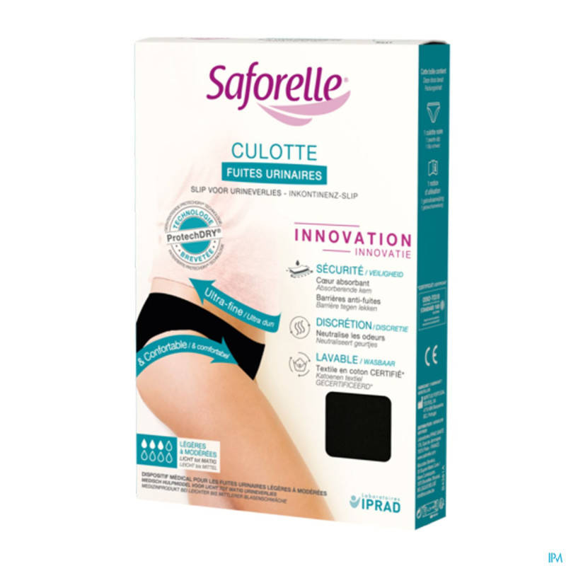 Saforelle culotte ultra absorbante fuite urin.  44