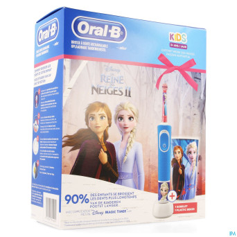 Oral-b kids d100 reine neige + eb10+ gobelet grat.