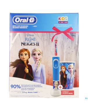 Oral-b kids d100 reine neige + eb10+ gobelet grat.