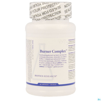 Burner complex caps 60