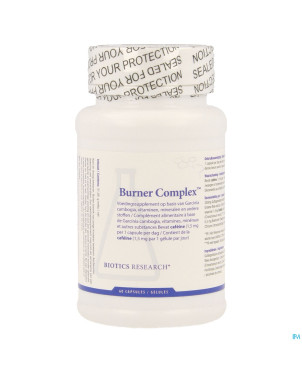 Burner complex caps 60