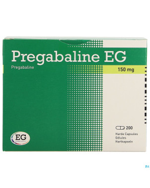 Pregabaline eg 150mg caps dur   blist. 200 x 150mg