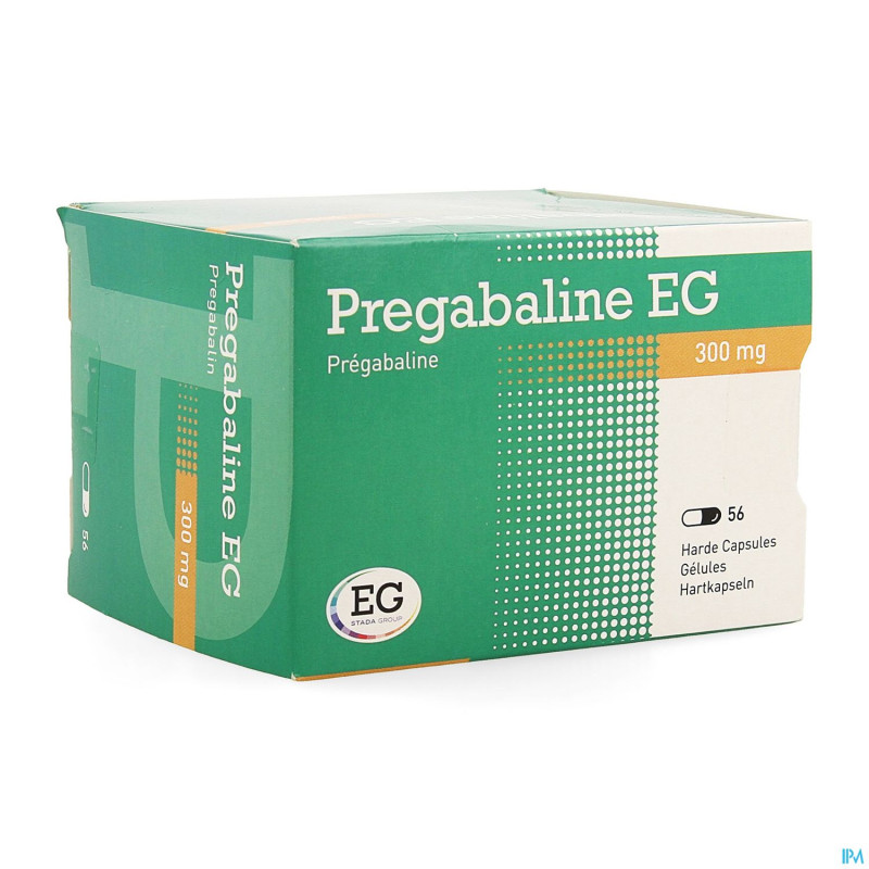 Pregabaline eg 300mg caps dur   blist.  56 x 300mg