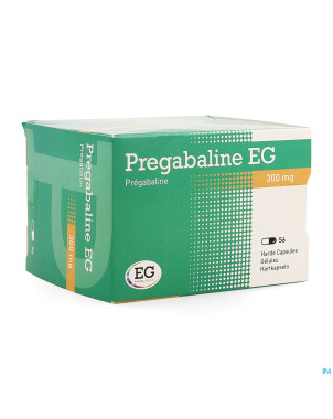 Pregabaline eg 300mg caps dur   blist.  56 x 300mg