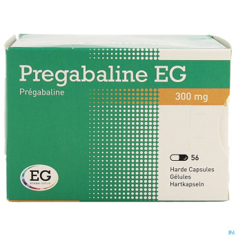 Pregabaline eg 300mg caps dur   blist.  56 x 300mg