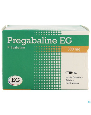 Pregabaline eg 300mg caps dur   blist.  56 x 300mg