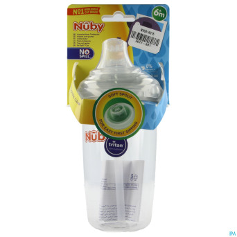 Nuby gobelet en tritan bec souple 300ml  6m+