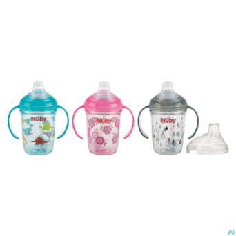 Nuby gobelet anti-goutte en tritan 240ml  6m+