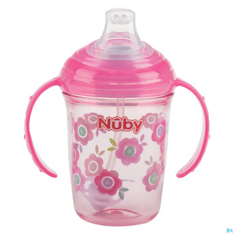 Nuby gobelet anti-goutte en tritan 240ml  6m+