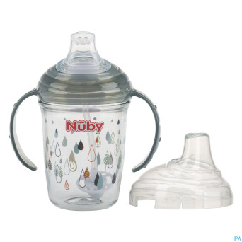 Nuby gobelet anti-goutte en tritan 240ml  6m+