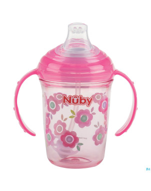 Nuby gobelet anti-goutte en tritan 240ml  6m+