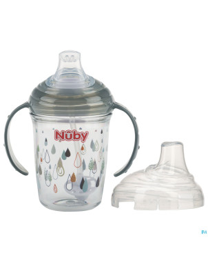 Nuby gobelet anti-goutte en tritan 240ml  6m+