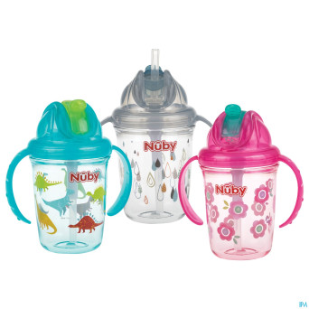 Nuby gobelet flip-it en tritan 240ml 12m+