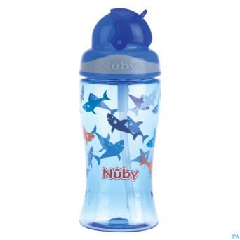 Nuby gobelet flip-it en tritan 360ml bleu  3ans+