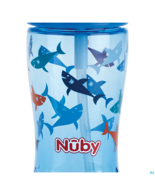 Nuby gobelet flip-it en tritan 360ml bleu  3ans+