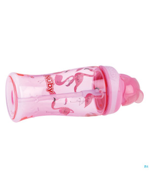 Nuby gobelet flip-it en tritan 360ml rose  3ans+