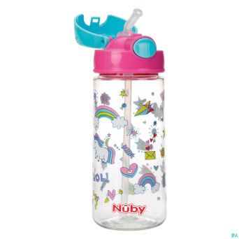 Nuby gobelet thermos en tritan 530ml rose  3ans+