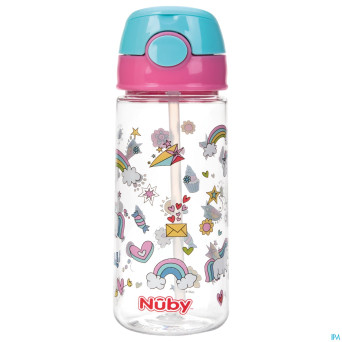 Nuby gobelet thermos en tritan 530ml rose  3ans+