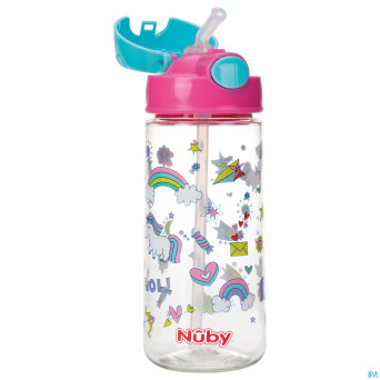 Nuby gobelet thermos en tritan 530ml rose  3ans+