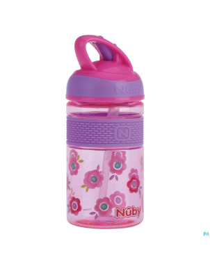 Nuby gobelet 2en1 paille dure en tritan 360ml 36m+
