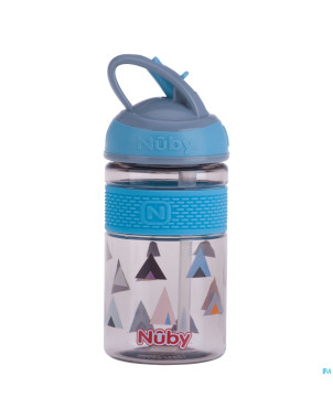 Nuby gobelet 2en1 paille dure en tritan 360ml 36m+