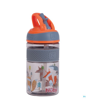 Nuby gobelet 2en1 paille dure en tritan 360ml 36m+