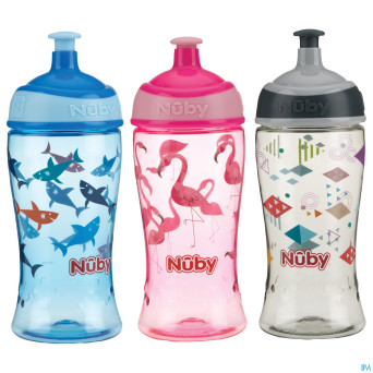 Nuby gobelet sportif pop-up tritan 360 ml  3ans+