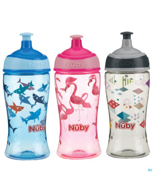 Nuby gobelet sportif pop-up tritan 360 ml  3ans+