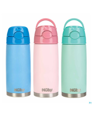 Nuby gobelet prescolaire inox 420ml  3ans+