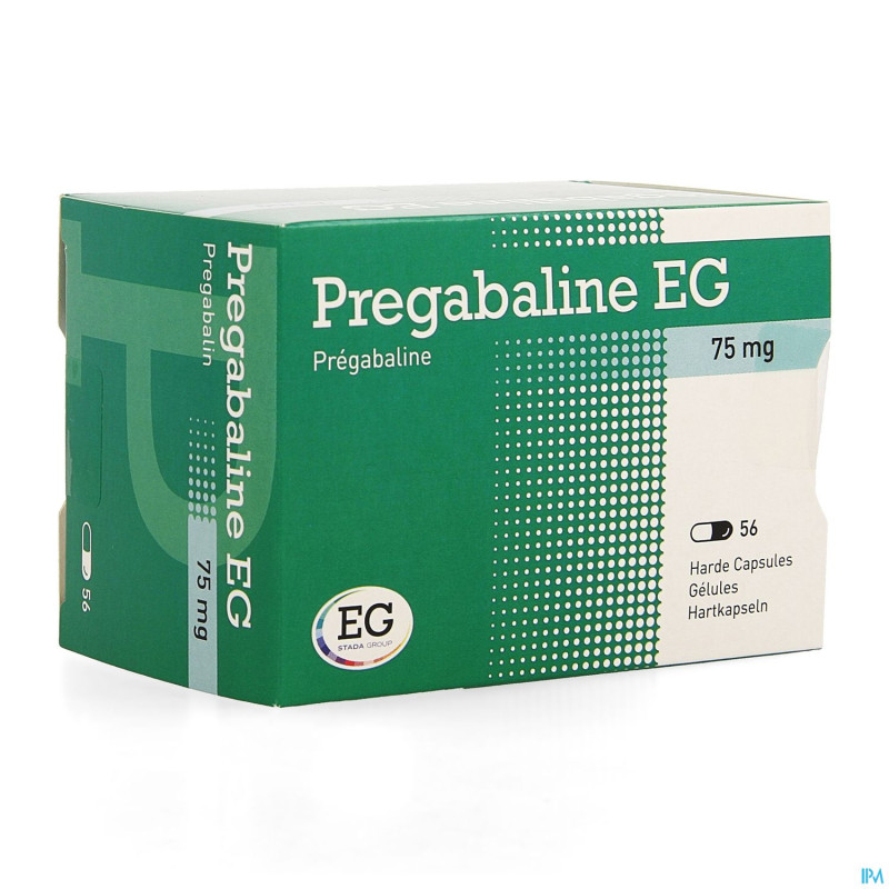 Pregabaline eg  75mg caps dur   blist.  56 x  75mg