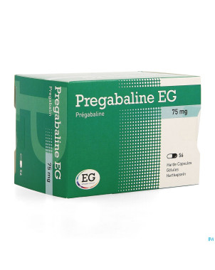 Pregabaline eg  75mg caps dur   blist.  56 x  75mg