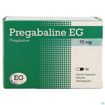 Pregabaline eg  75mg caps dur   blist.  56 x  75mg