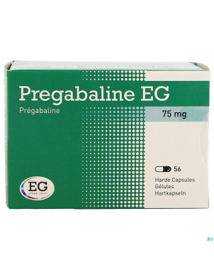 Pregabaline eg  75mg caps dur   blist.  56 x  75mg