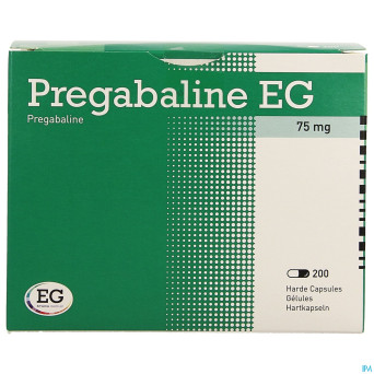 Pregabaline eg  75mg caps dur   blist. 200 x  75mg
