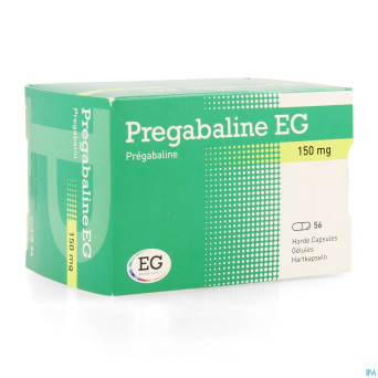 Pregabaline eg 150mg caps dur   blist.  56 x 150mg