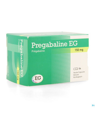 Pregabaline eg 150mg caps dur   blist.  56 x 150mg