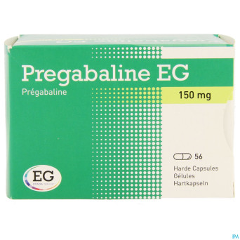 Pregabaline eg 150mg caps dur   blist.  56 x 150mg