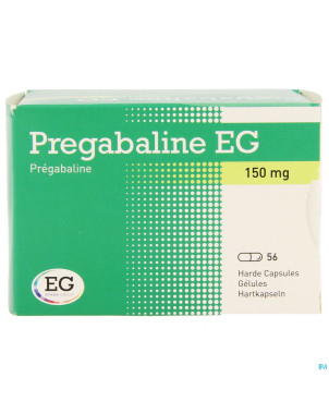 Pregabaline eg 150mg caps dur   blist.  56 x 150mg