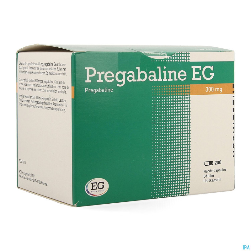 Pregabaline eg 300mg caps dur   blist. 200 x 300mg