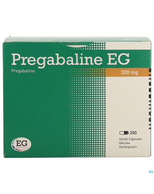 Pregabaline eg 300mg caps dur   blist. 200 x 300mg