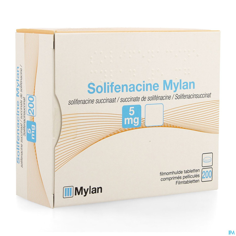 Solifenacine viatris 5mg comp pell 200