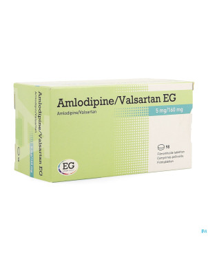Amlodipine valsartan eg  5mg/160mg comp pell  98