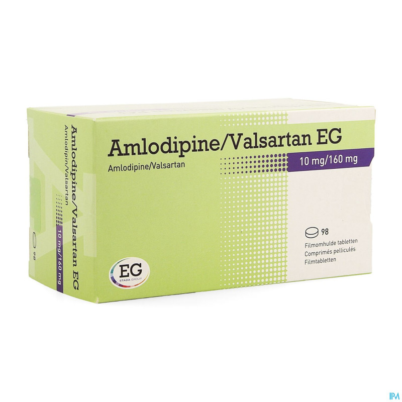 Amlodipine valsartan eg 10mg/160mg comp pell  98